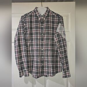Moncler Gamme Bleu Multicolor Plaid Button-Down Shirt